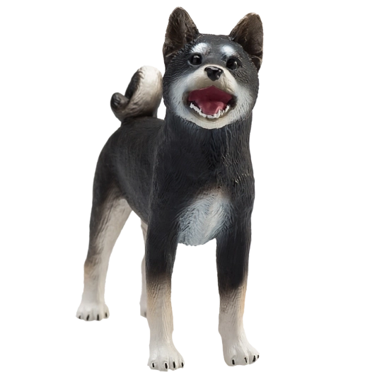 Mojo cane Shiba-Inu nero – figura realistica