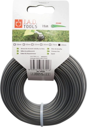 Fil pour coupe-bordures rond 2,0 mm, 15 m