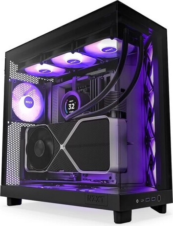NZXT H6 Flow RGB case con vetro panoramico – nero