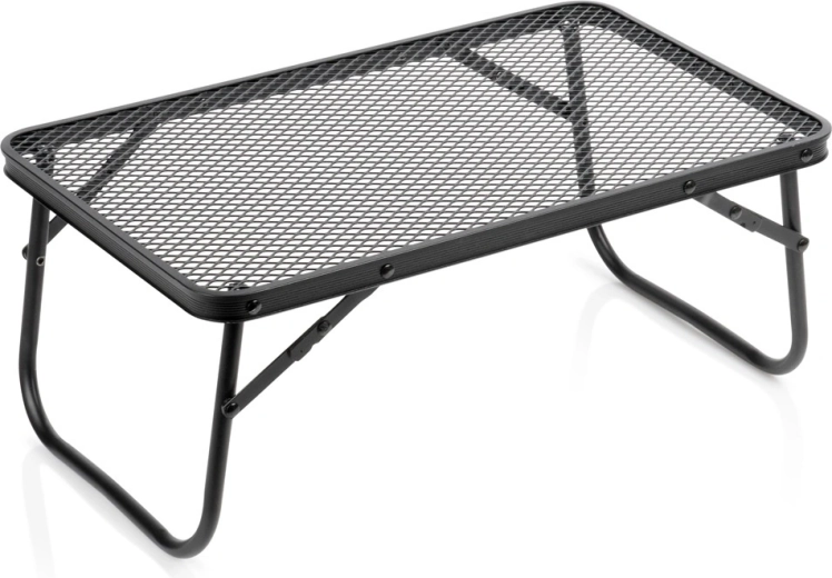 Tavolino da campeggio pieghevole Vilde nero 50 × 30 × 21 cm