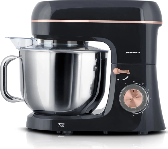 Large 6 L stainless steel bowl with lid