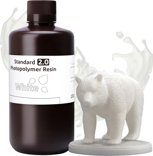 Résine photopolymère ELEGOO Standard 2.0 blanche 1 kg