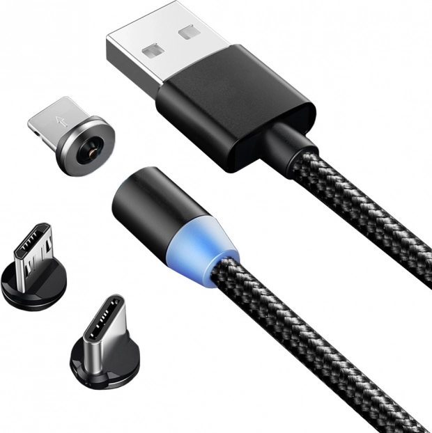 Magnetic 3-in-1 Charging Cable