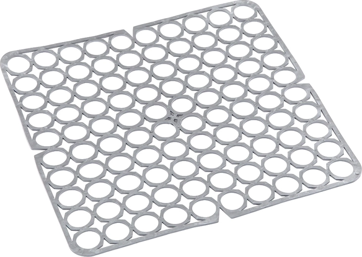 Elastisk vaskerist 27,5 × 27,5 cm sølvgrå
