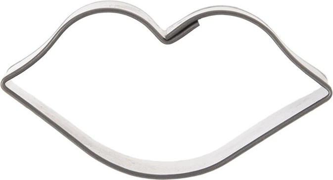 Stainless steel cookie cutter in the shape of lips