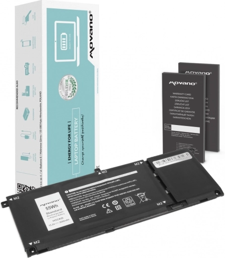 Batteria Movano per Dell Inspiron 5400/5401/5402/5406/5501/5508 3600 mAh 55 Wh
