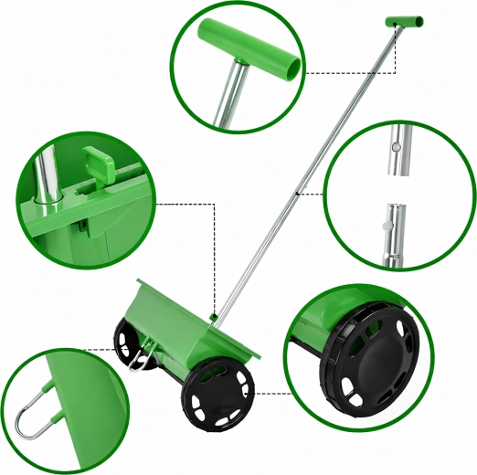 Poignée en T confortable et manche réglable