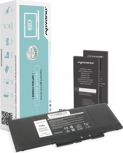 Batteria Movano per Dell Latitude 7390 / 7490 (MYJ96) 7200 mAh 53 Wh