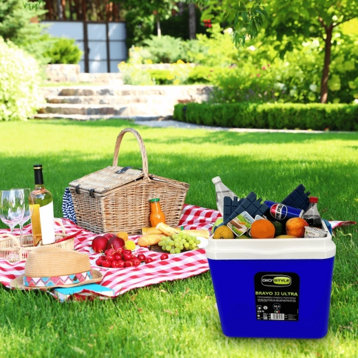 Large 32.5 L capacity with space for 2 L bottles