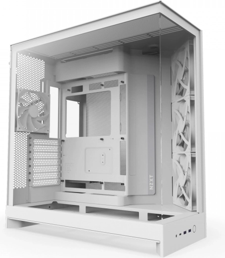 NZXT H9 Flow case bianco mid-tower con vetro panoramico