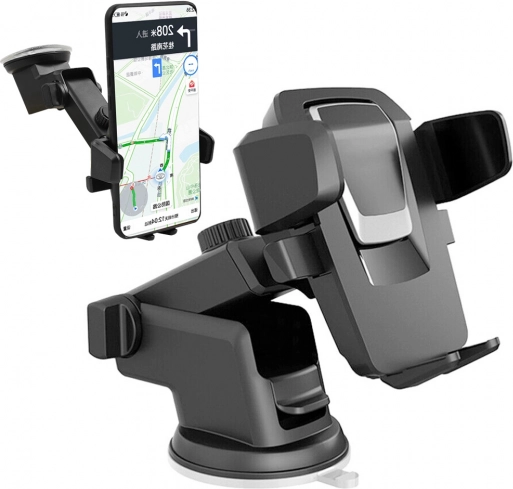 Car Holder for Mobile Phone with Suction on Windshield