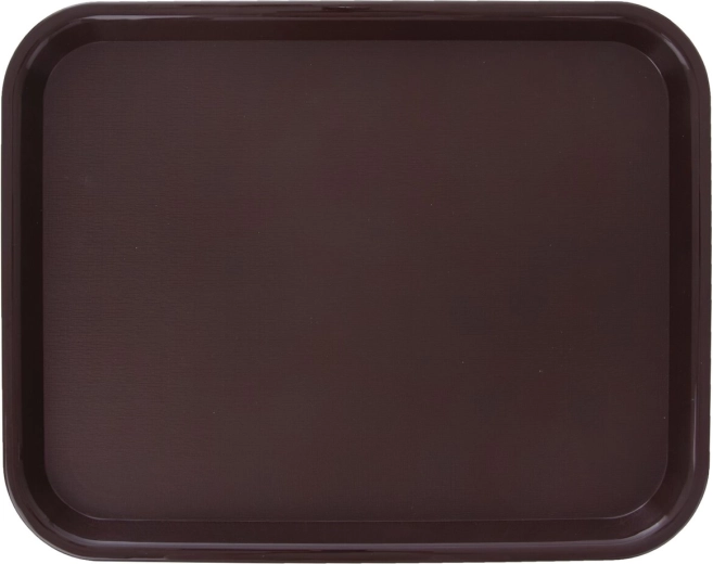 Plateau de service en plastique (UH) 45,5 × 35,5 cm marron