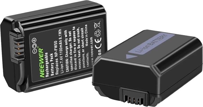 Batteries NP-FW50 fiables avec protections