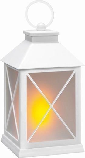 Solight White LED Christmas Lantern with Timer