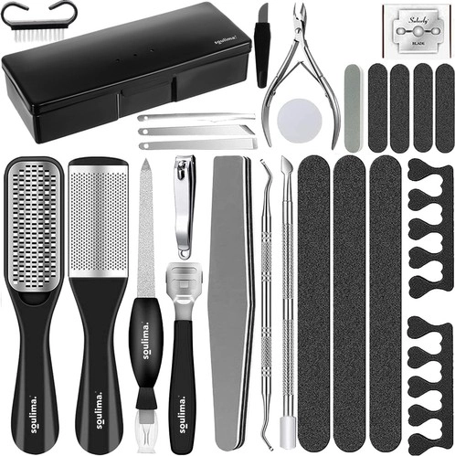 SOULIMA 26-piece Pedicure Set in an Elegant Case