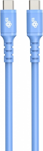 Silicone Blue Cable USB C - USB C 1m