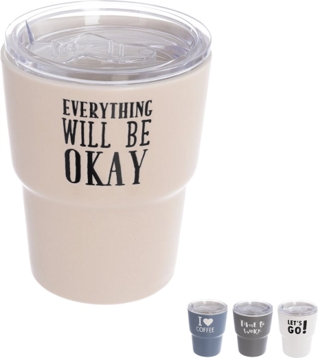 Portion cup without handle with lid 0.38 l mix