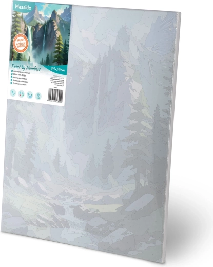 Canvas ready to paint on a wooden frame