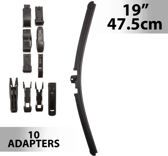 Brisač Carguard 19 inča / 47,5 cm s 10 adaptera