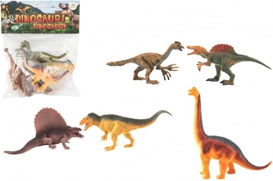 Plastic Dinosaurs 16–18 cm, set of 5