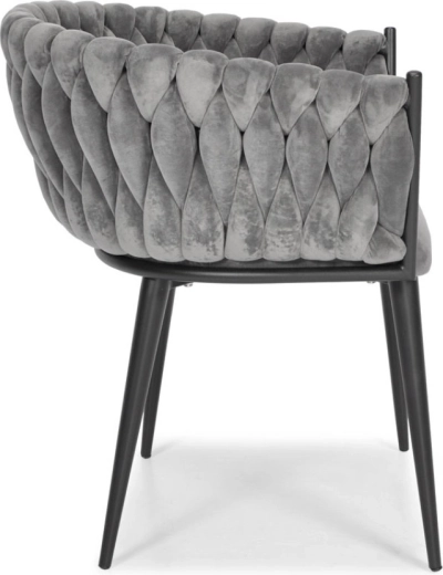 Schienale intrecciato per stile e supporto