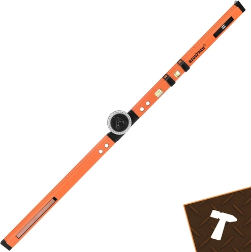 Two vials for quick horizontal and vertical checks