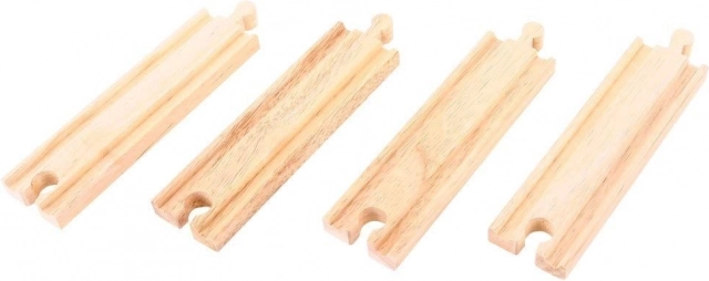 Medium Wooden Straight Tracks Bigjigs Rail 16 cm