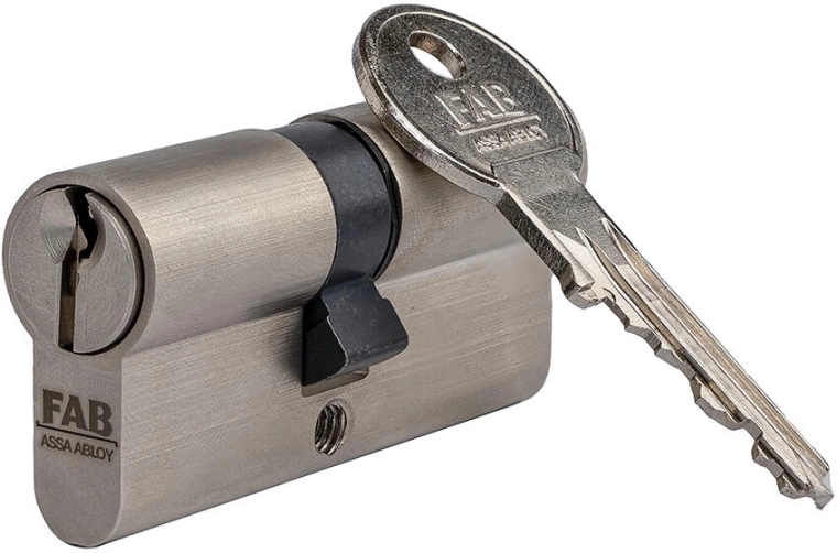 Cylindre de construction FAB 35/35 nickel – 3 clés