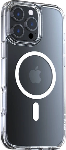 Torras Diamond‑Mag ovitek za iPhone 16 Pro, prozoren