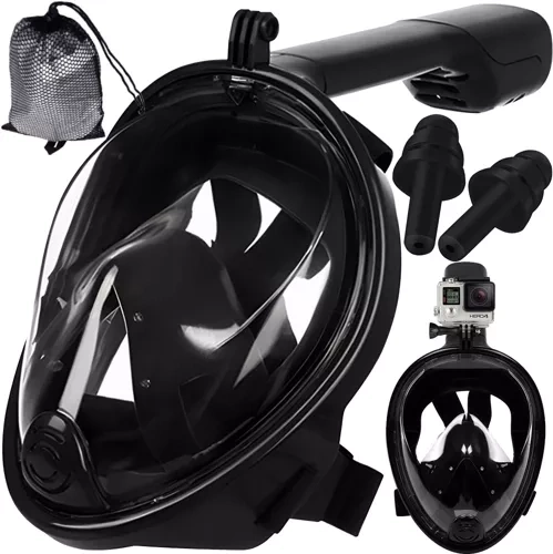Full-face snorkel mask L/XL – black