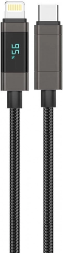 Foneng XS05 USB‑C na Lightning kabel s PD 27 W, 1,2 m, črn