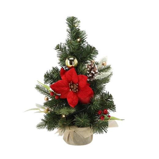 Décoration élégante rouge‑or