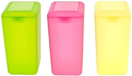 Plastic container with clip closure 1.6 l, rectangular, tall