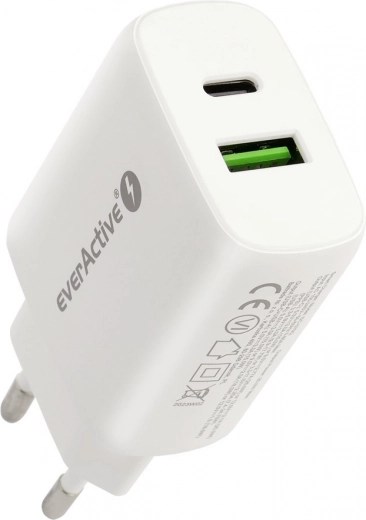 USB/USB-C Charger 25W White