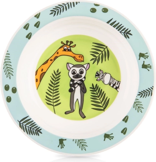 Diep kinderbord Safari 16 cm
