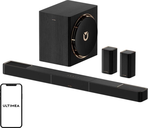 Ultimea Skywave X60 soundbar met Dolby Atmos 7.1.4 en subwoofer