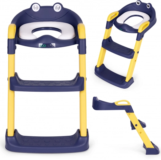 Kindertoilettensitz mit Leiter blau ECOTOYS