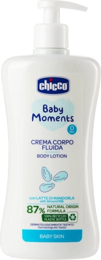 Lait corporel Chicco aux amandes douces Baby Moments 500 ml