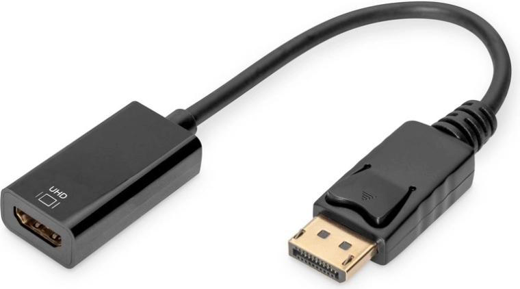 Adattatore attivo DisplayPort a HDMI, 0,2 m, 4K UHD, nero
