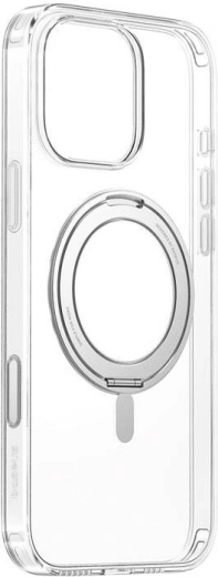 Magnetni prozoren etui s stojalom BASEUS SkyRing 360° za iPhone 16 Pro