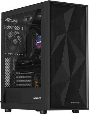 genesis diaxid 605f midi tower nero con usb‑c