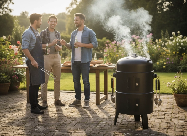 3-in-1: grilling, smoking, and open fire pit
