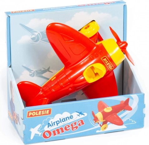 Plastic Airplane Omega for Children Polesie – Red