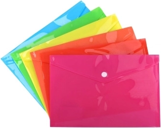 Snap-button folder 24 × 17 cm (B5)