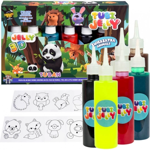 Tubi Jelly Animals – creative set in 6 colors
