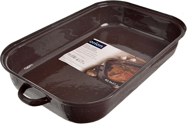 Durable enameled steel for even baking