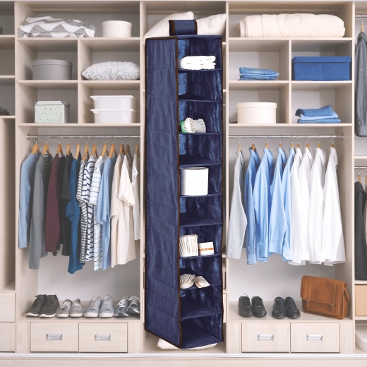 Montaggio rapido sulla barra appendiabiti