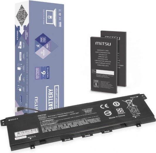 Baterie MITSU KC04XL pro HP Envy x360 13-ag/13-ar/13-ah/13-aq (53 Wh, 15,4 V)