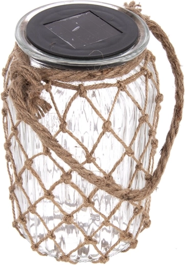 Naturligt design: glas og juteomvikling