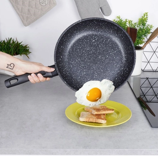 Non-stick granite surface free of PFOA and PTFE